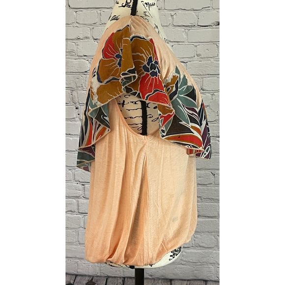 NEW Free People Women’s Annka Peach Bubble Top (Size S) - Picture 4 of 11